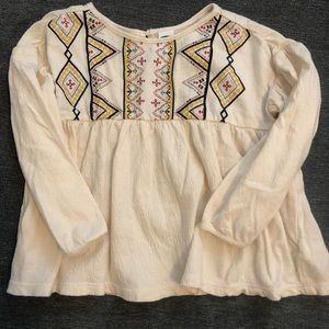 Bohemian long sleeve top